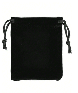 Pochettes en velours rouge personnalisées avec logo, petits sacs à cordon pour bijoux, emballage cadeau pour colliers et boucles d'oreilles - Product Image 2