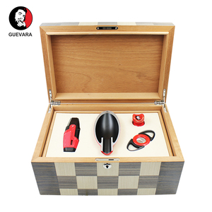 Cave à cigares en <span class=keywords><strong>bois</strong></span> antichoc personnalisée avec cendrier porte-cigare <span class=keywords><strong>et</strong></span> cutter torche briquet à gaz - Product Image 6