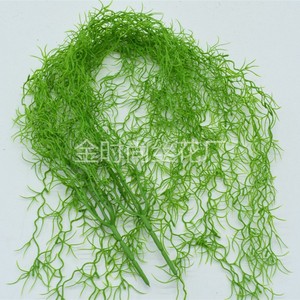 ดอกไม้ประดิษฐ์รูปพุ่มหญ้ามังกรสีเขียวขาว ยาว 90 ซม. ของ Golden Fashion Florist สำหรับตกแต่งผนังบ้านและงานแต่งงาน - Product Image 4