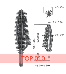 Aplicador de Máscara de Silicona Cosmética, Cepillo para Extensión de Pestañas, Cepillos para Pestañas - Product Image 2
