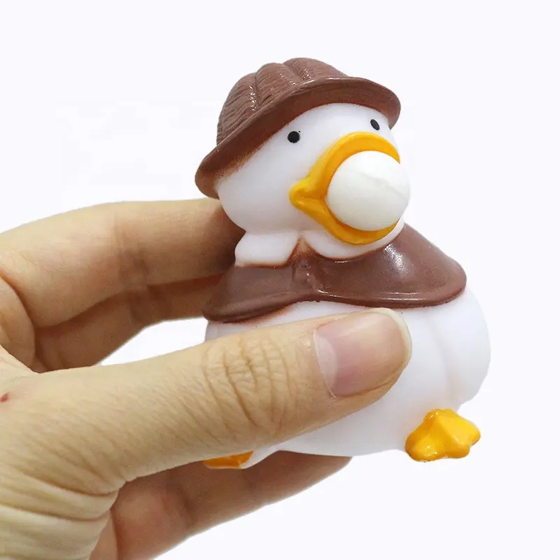 Canard mignon personnalisé Fidget Toy Balles anti-stress avec logo personnalisé Balles anti-stress élastiques de haute qualité Drôle de jouet Jouets Fidget en gros