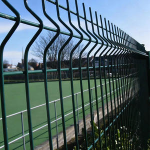 سياج منحني ثلاثي الأبعاد مخصص سهل التجميع، شبكة سلكية ملحومة ومنحنية ثلاثية الأبعاد مطلية بالـ PVC لسياج الحدائق - Product Image 1