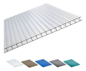 Lámina de <span class=keywords><strong>Policarbonato</strong></span> <span class=keywords><strong>Transparente</strong></span> para Techo, de <span class=keywords><strong>4mm</strong></span> a 10mm, Color Regular, Alta Calidad, para Exteriores, Varios Tamaños, Láminas Huecas de PC - Product Image 1