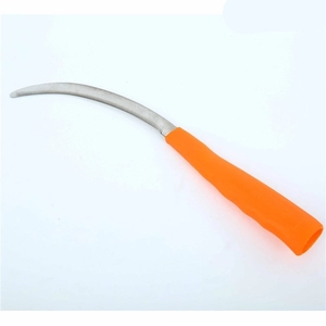 Petit couteau à faucille de scie en acier léger poignée en plastique désherbant faucille d'herbe faucille de jardin pointu outils de coupe de désherbage - Product Image 2