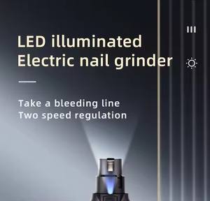 Molinillo de uñas <span class=keywords><strong>para</strong></span> mascotas con luz LED recargable por USB <span class=keywords><strong>para</strong></span> <span class=keywords><strong>perros</strong></span> y gatos, molinillo de uñas de acero inoxidable de 2 velocidades de bajo ruido, funcionamiento en inglés - Product Image 4