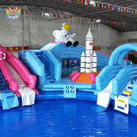 Toboggan aquatique gonflable en promotion avec piscines, jouets aquatiques et parc aquatique gonflable avec piscine