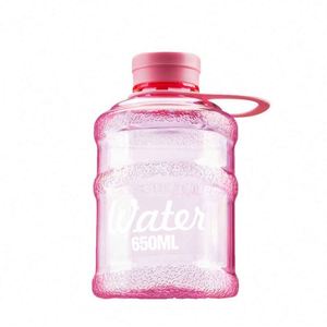 Mini Bucket <b>Cup</b>, Stylish Student Plastic <b>Reusable</b> Water Bottle With Food-Safe Lids - Product Image 3
