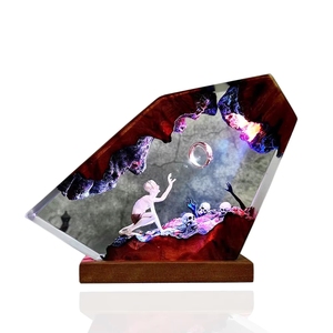 Lampe en résine faite à la main, décoration d'intérieur, veilleuse avec port USB, <span class=keywords><strong>Gollum</strong></span> Power Ring, monde fantastique <span class=keywords><strong>du</strong></span> <span class=keywords><strong>Seigneur</strong></span> <span class=keywords><strong>des</strong></span> Ténèbres, veilleuse, cadeau d'Halloween - Product Image 6