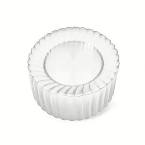 Plato Reutilizable Ecológico Transparente de 10 Pulgadas de PS, Plástico Resistente para Restaurantes, Fiestas y Cenas - Product Image 1
