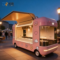 Remorque alimentaire mobile personnalisée pour la vente de snacks, café et glaces
