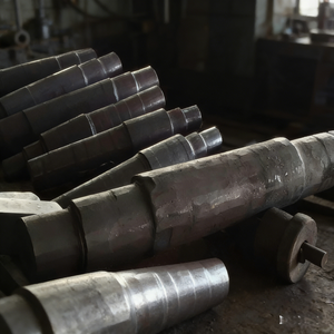 Arbre en <span class=keywords><strong>acier</strong></span> forgé sur mesure haute résistance, forgeage d'<span class=keywords><strong>acier</strong></span> 1045, 40Cr # 45 pour éoliennes / machines minières - Product Image 1