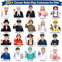 Ensemble de costumes de carrière personnalisés de haute qualité, pompier, chef, médecin, infirmière, jeu de rôle, déguisement, uniforme, OEM, ODM, marque privée