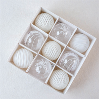Boule de Pvc 8cm 10 pièces, décorations d'arbre de noël, ornements suspendus, pour noël, offre spéciale
