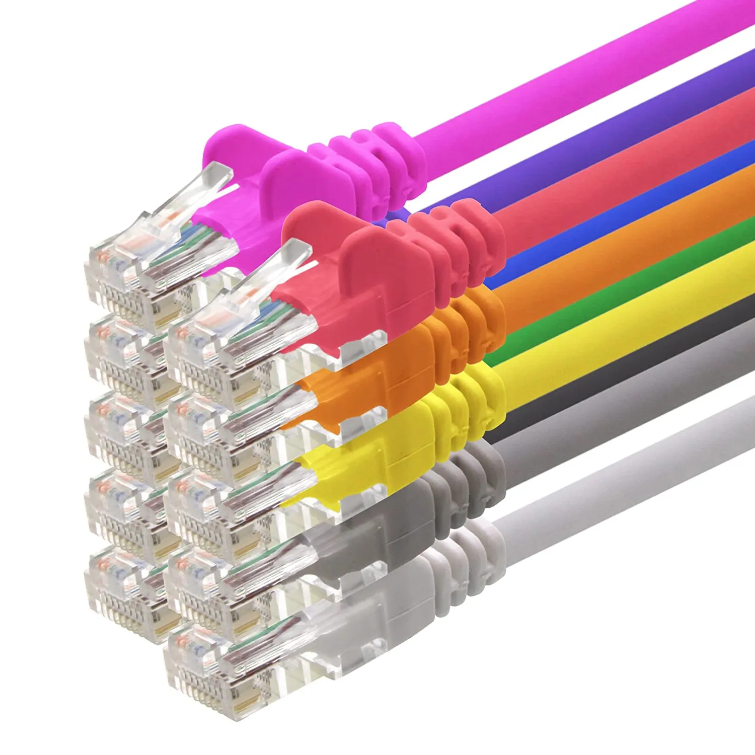 10m white 1 pieces CAT.6 Ethernet Lan Network Cable RJ45 network cat6 sftp lan cable communication pvc jacker