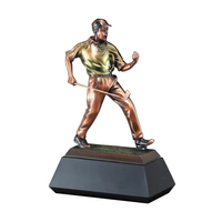 Trophée de golf en résine bronze personnalisé WeiVista pour hommes, avec logo, vente en gros, pour les champions de club