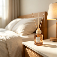 Diffuseur à bâtonnets en rotin, désodorisant d'intérieur, bouteille en verre coloré, parfum longue durée pour la décoration intérieure