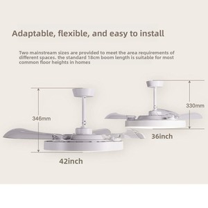 <span class=keywords><strong>PHILIPS</strong></span> <span class=keywords><strong>พัดลม</strong></span>แบบวินเทจ ไฟ LED ฟูลสเปกตรัม ควบคุมความถี่ได้ ทำงานเงียบ ควบคุมด้วยรีโมท Ra97 36/42 นิ้ว - Product Image 5