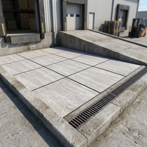 Dalles de pavage extérieures en porcelaine épaisses de 20 mm, antidérapantes, résistantes, pour garage et parking, en pierre de cendres italienne R11 - Product Image 2