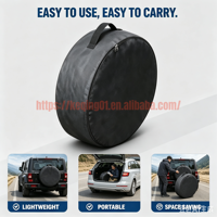 Juego de 4 Fundas Protectoras para Neumáticos de Autocaravanas de 24-26 Pulgadas, Impermeables, para Lluvia y Nieve, para Remolques, Camionetas, SUV y Automóviles