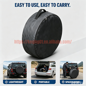Lot de 4 housses de protection imperméables <span class=keywords><strong>pour</strong></span> pneus de camping-car, caravane, camion, SUV, voiture, 24-26 pouces, protection contre la pluie et la <span class=keywords><strong>neige</strong></span> - Product Image 6