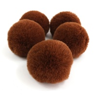Boule de fausse fourrure de lapin de haute qualité, 5/6/7/8cm, boule de cheveux, pompon pour accessoires de mariage, étiquette de téléphone porte-clés breloque