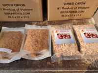 Cebolla Deshidratada para Especias y Saborizantes Alimentarios, Empaque a Granel OEM, Hojuelas de Chalote Secas para Condimentos