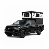 Camper de camion personnalisé élargi pour Honda Ridgeline, avec demi-portes doubles, pour aventures tout-terrain