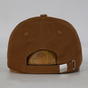 Gorra de Béisbol de 6 Paneles de Sarga 100% Algodón al por Mayor, Color Sólido, para Deportes al Aire Libre, con Logotipo Bordado 3D Personalizado - Product Image 4
