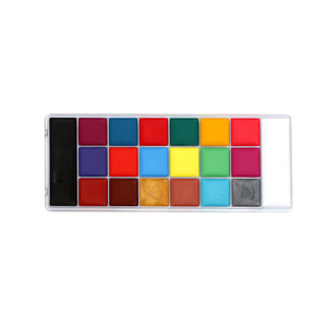 20 Color Oil Based Face Paint Kit For Stage <b>Makeup</b> Halloween Body Painting Plastic <b>Box</b> - Product Image 5