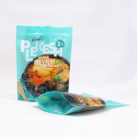 Sachet Doypack mat laminé avec fenêtre transparente et fermeture zip refermable pour l'emballage de noix et de snacks - Vente en gros