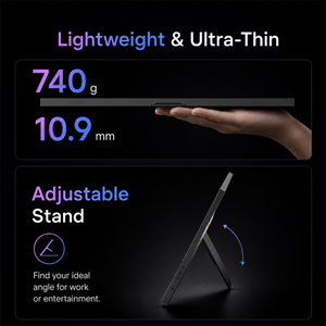 Moniteur portable 15,6 <span class=keywords><strong>pouces</strong></span> FHD 1080P IPS, double port Type-C, <span class=keywords><strong>prix</strong></span> usine, pour ordinateur portable, téléphone, <span class=keywords><strong>Mac</strong></span>, jeux, moniteur externe professionnel - Product Image 4