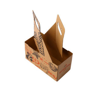 Paketinde özel oluklu tek kullanımlık kahve fincanı tutucu tepsi taşınabilir bardak tutucu taşıma 2/4/6 bardak paket şarap taşıyıcı - Product Image 5