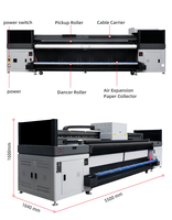 Plotter de Inyección de Tinta UV de Formato Grande Locor, Impresora Híbrida UV LED de 1.8m 3.2m para Impresión de Vinilos, Pancartas y Pósters