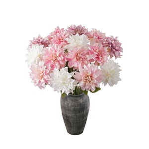 Fleur artificielle CallaFloral Dahlia, branche unique en polyester, décorations de mariage d'intérieur - Product Image 5