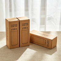 Boîte d'emballage en papier pour thermos au design minimaliste personnalisé, expédition rapide en 72h, boîte en carton biodégradable