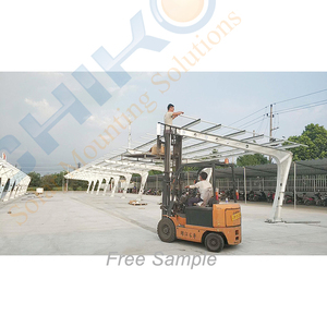 CHIKO Promotion : Supports de montage pour <span class=keywords><strong>carport</strong></span> / stationnement de voitures en alliage d'<span class=keywords><strong>aluminium</strong></span> et acier inoxydable, résistance au vent 60 m/s, résistance à la neige 1,8 KN/M2 - Product Image 2