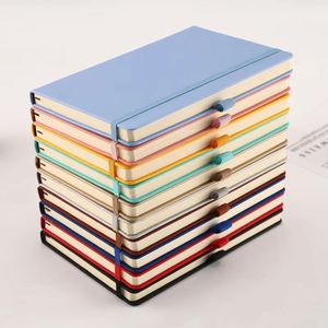Wholesale Custom Logo <b>A5</b> Portable Elastic Strap Pen Holder Printed <b>Diary</b> Notepad Notebook Pu Leather 100 Sheets - Product Image 2