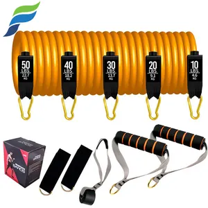 YETFUL Natural Latex Sports Equipment Rubber Yoga Strech Fitness Power Exercise Band Resistance Tube