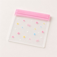 Sacs Ziplock en EVA avec logo personnalisé, givrés, réutilisables, pour emballage de bijoux, pochettes en EVA pour boucles d'oreilles, bagues, emballage de boutique, OEM/ODM