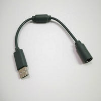 Câble d'extension USB vers PC, cordon de convertisseur, pour manette filaire Xbox 360, gris et noir
