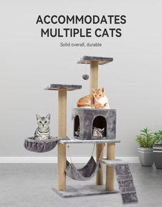 डीलक्स बड़ी बिल्ली चढ़ाई टॉवर प्लग मल्टी-लेयर स्थायी सुविधा - Product Image 1