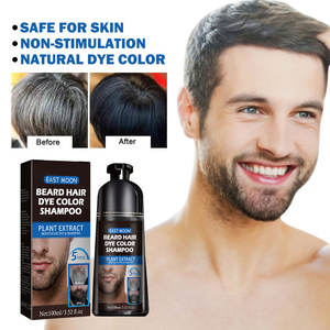 Tinte Permanente para Cabello y Barba para Hombres, Color Negro, Fácil de Usar, Crema para Colorear el Bigote, <span class=keywords><strong>Champú</strong></span> para el Cuidado del Cabello, Solo para Hombres - Product Image 6
