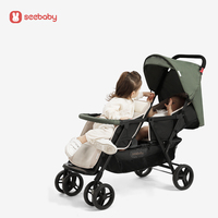 Vente en gros Poussette double tendance Outil de marche deux places Système de voyage Poussette pour bébé