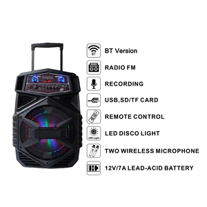 Altavoz BT recargable con carrito de <span class=keywords><strong>Karaoke</strong></span> de 12 pulgadas con función USB FM altavoz pa activo inalámbrico de diente <span class=keywords><strong>azul</strong></span> - Product Image 2