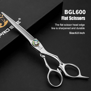 CNC Premium ATS314 çelik makas profesyonel 6.3 inç daha uzun makaslar v-diş inceltme makas kiti Barberia güzellik araçları - Product Image 3