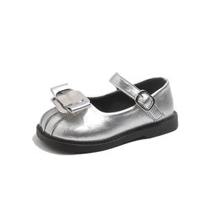 Chaussures Mary Jane en cuir PU de style rétro pour filles et enfants, à fermeture auto-agrippante, bout rond, talon plat, chaussures décontractées polyvalentes de style coréen - Product Image 5