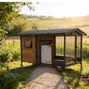 Nichoir pour chien en bois d'extérieur - Bois dur résistant pour les races qui aiment mâcher - Product Image 3