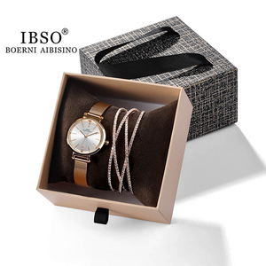 IBSO <strong>Fashion</strong> New Custom Logo Women Quartz <strong>Watch</strong> <strong>Set</strong> - Product Image 4
