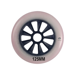 <span class=keywords><strong>Roues</strong></span> de patinage en ligne professionnelles 2026 Black Magia Negra 125mm SHR haute qualité, résistantes à l'usure, pour la vitesse - Product Image 1