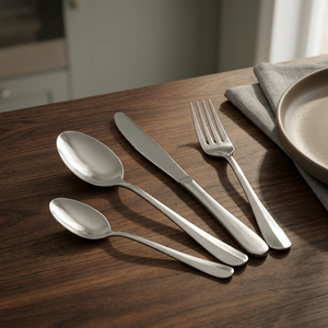 Juego de Cubiertos de Acero Inoxidable Cromado Ecológico de Alta Calidad, Cuchara, Cuchara de Té, Cuchillo, Tenedor, Acabado Espejo, Calidad de Exportación, Apto para Contacto con Alimentos - Product Image 3